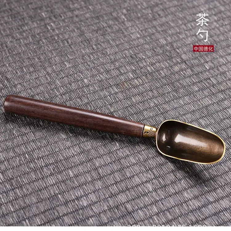 Ebony 5-Piece Tea Ceremony Set with Brush & Clips - Image 5