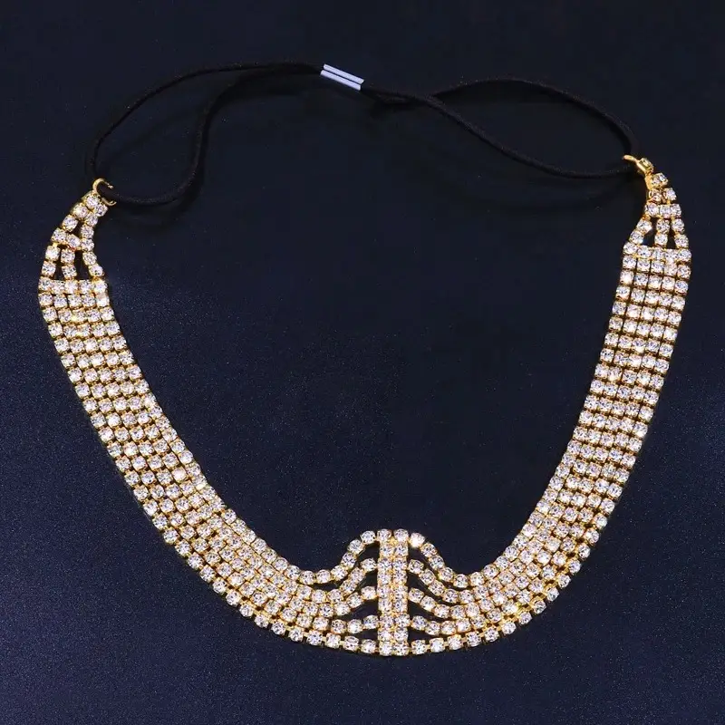 Multi-Layer Rhinestone Bridal Headband for Women - Image 4