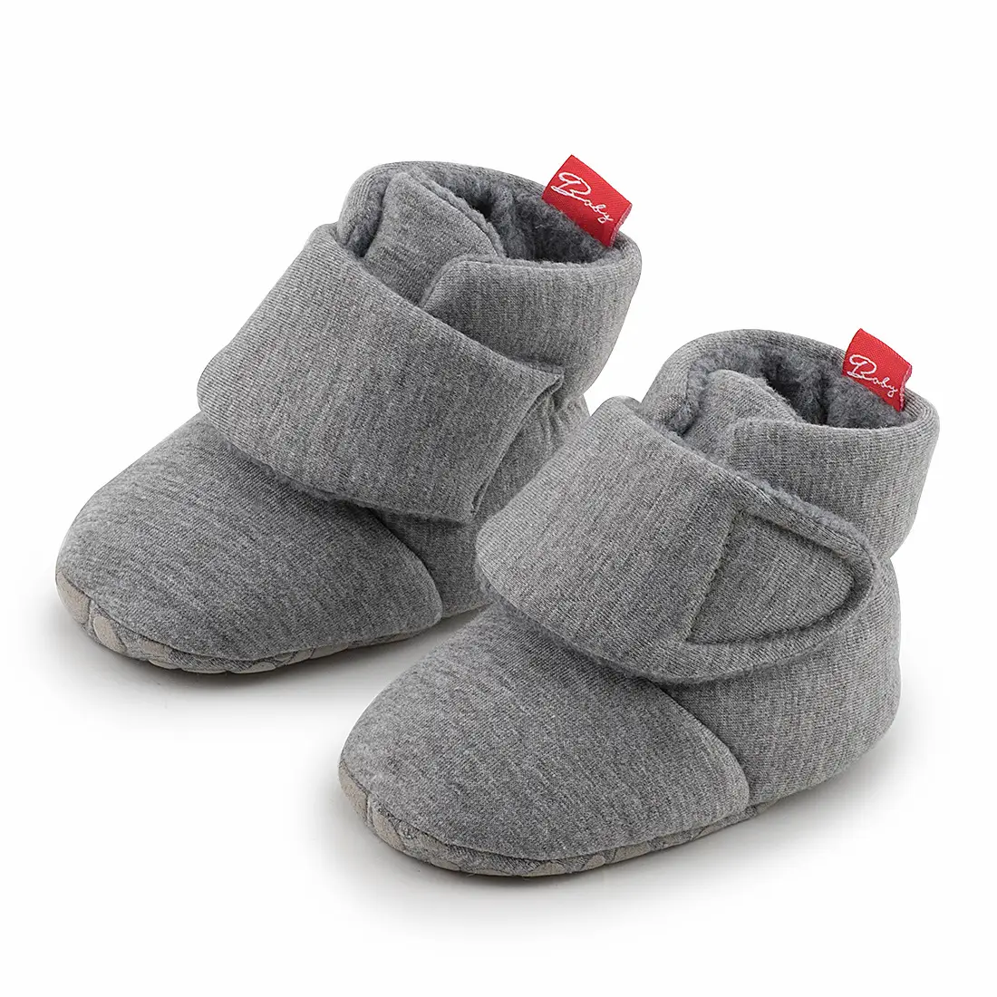 Black Velvet Slip-On Baby Shoes for Toddler Winter