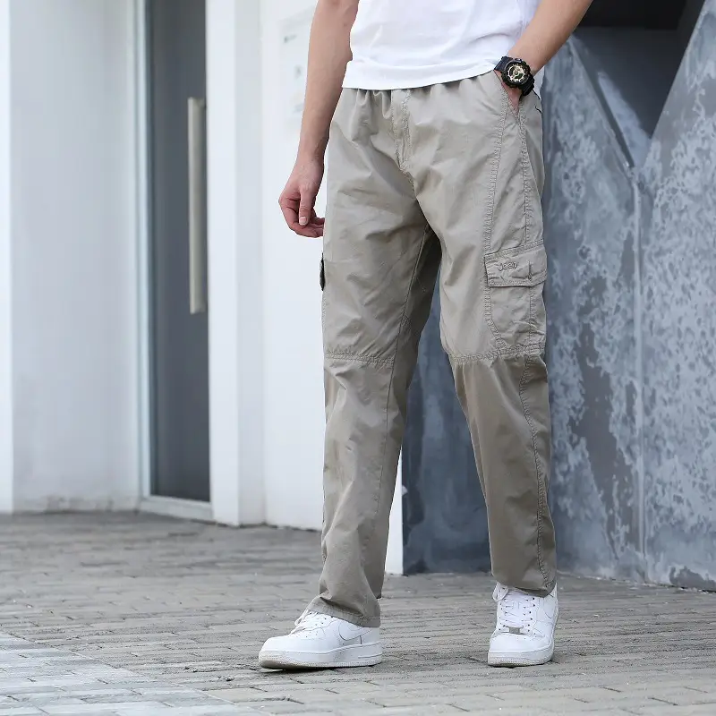 Men's Black Cotton Sports Pants Extra Large - Image 6