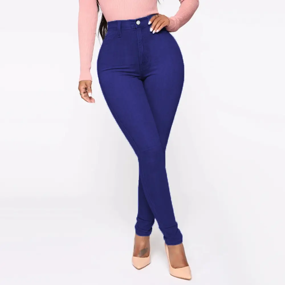 Women High Waist Sexy Tight Black Jeans Plus Size - Image 3
