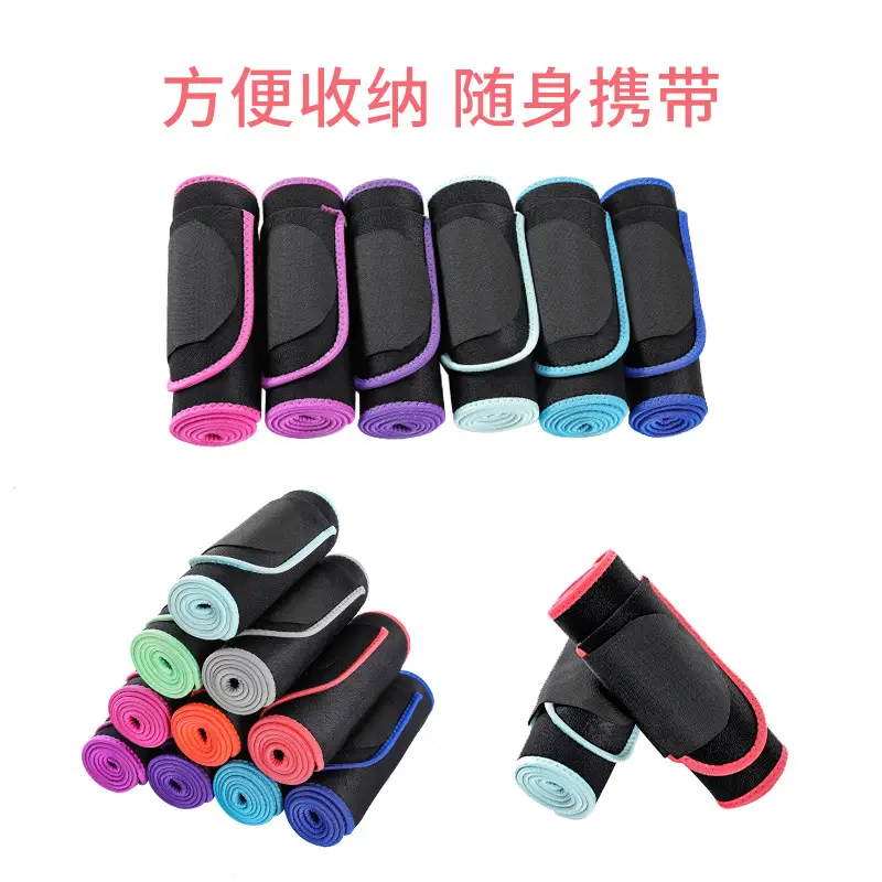 Yoga Waist Support Belt Black Pink Adjustable