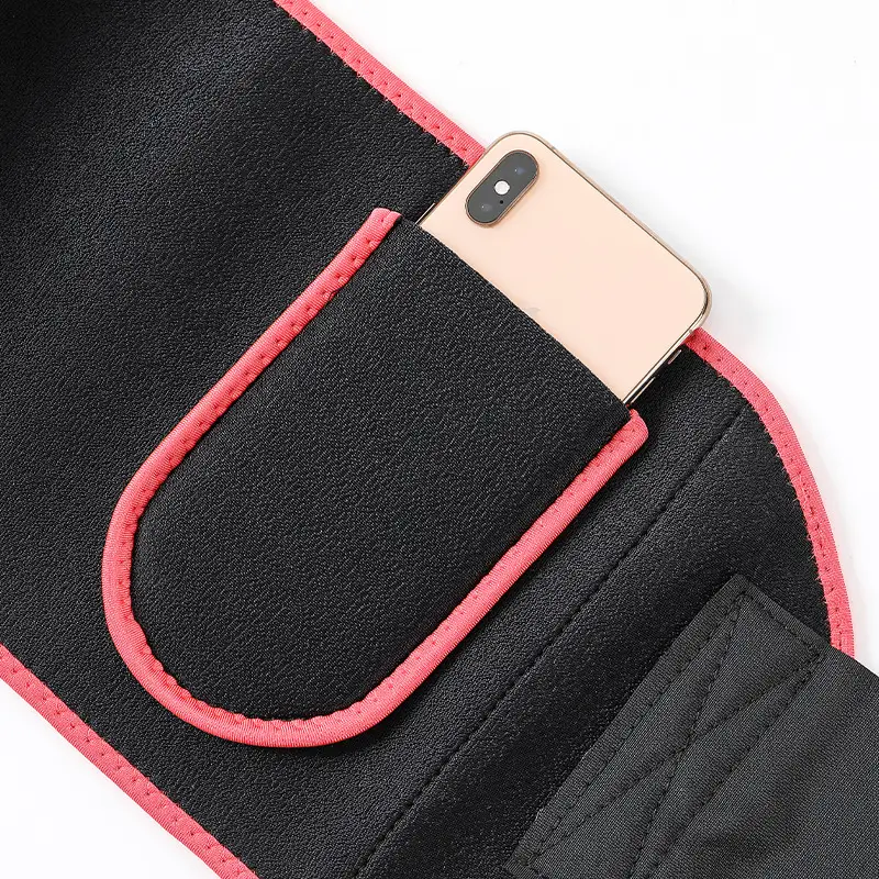Yoga Waist Support Belt Black Pink Adjustable