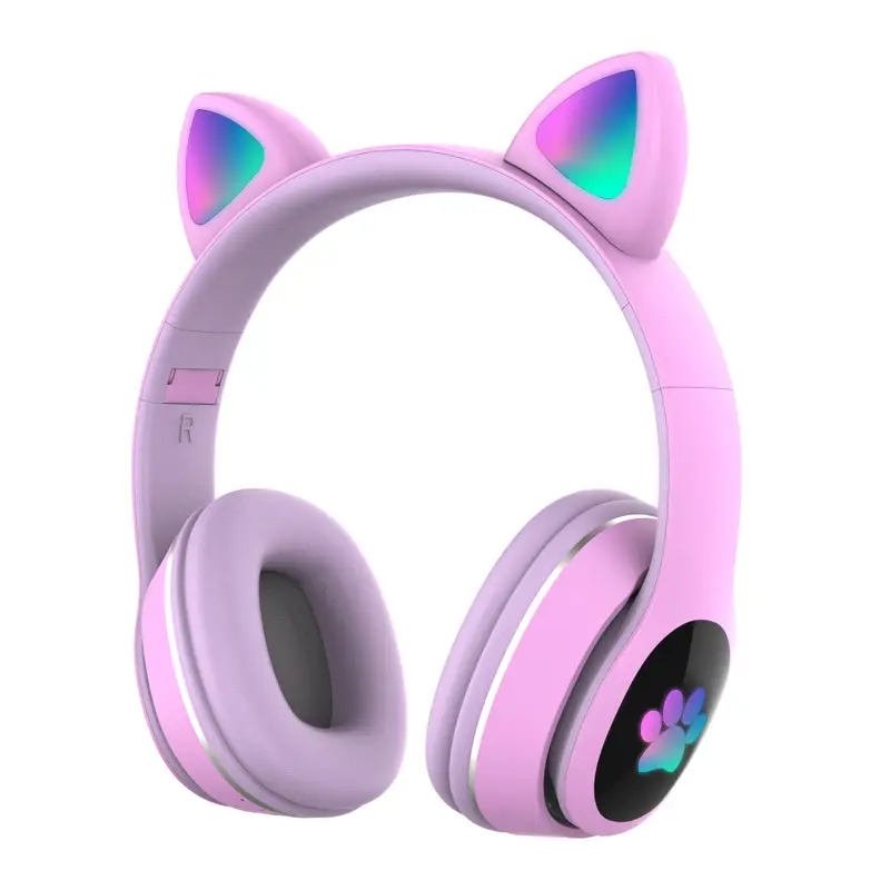 Cute Cat Ear Bluetooth Headset for Girls - Image 2