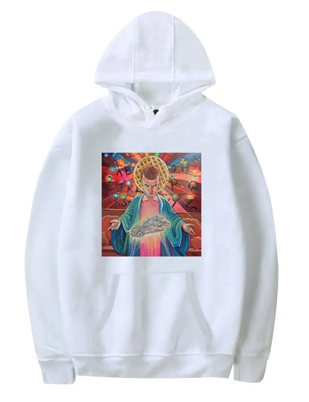 White Stranger Things Hoodie Men Cross Border Hot Sale - Image 2