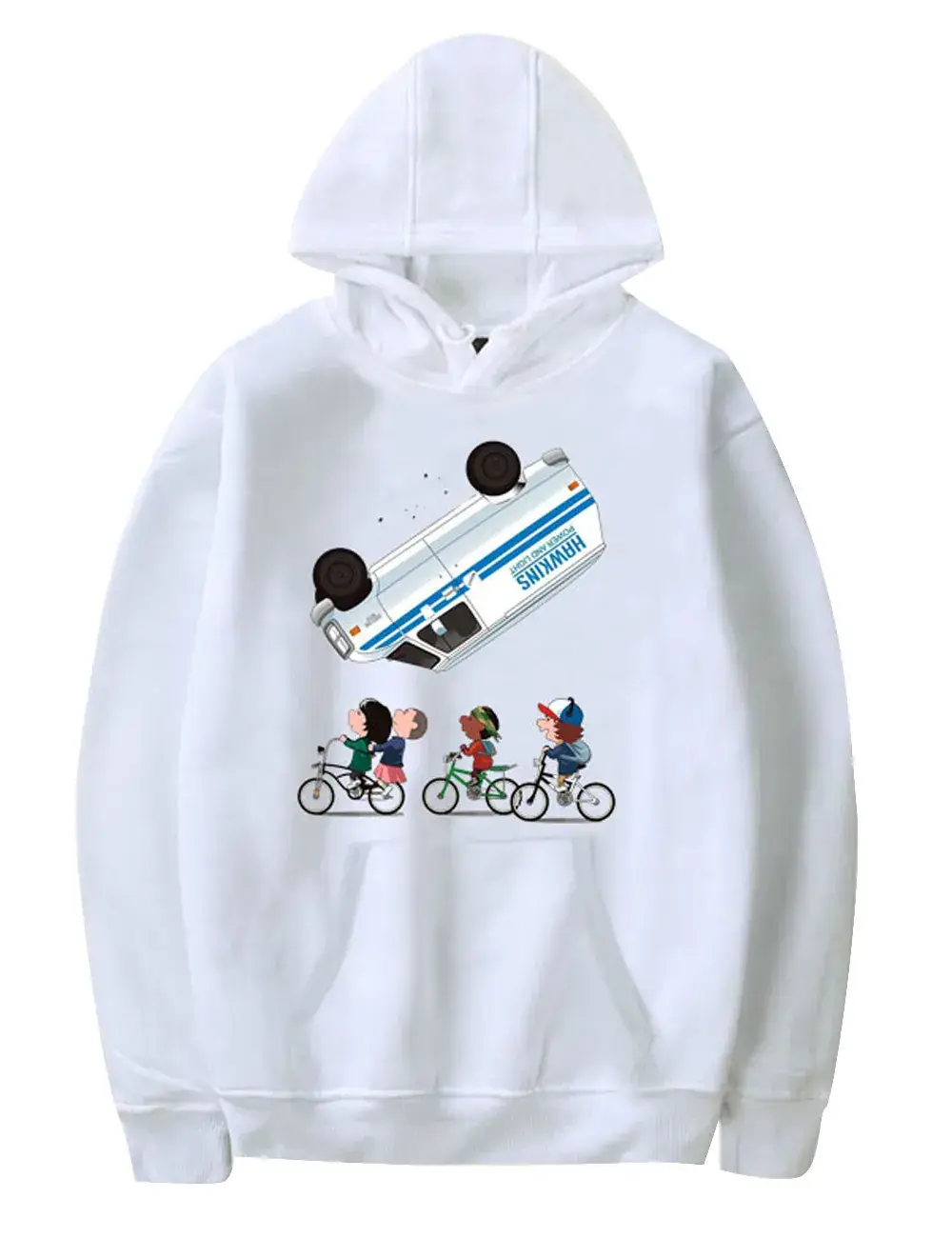 White Stranger Things Hoodie Men Cross Border Hot Sale - Image 5