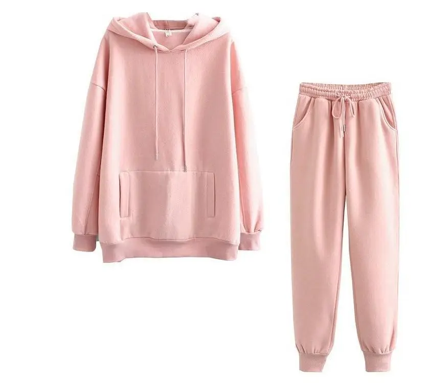 Purple Fleece Hoodie Set for Men Women Loose Fit 2026 - Image 2