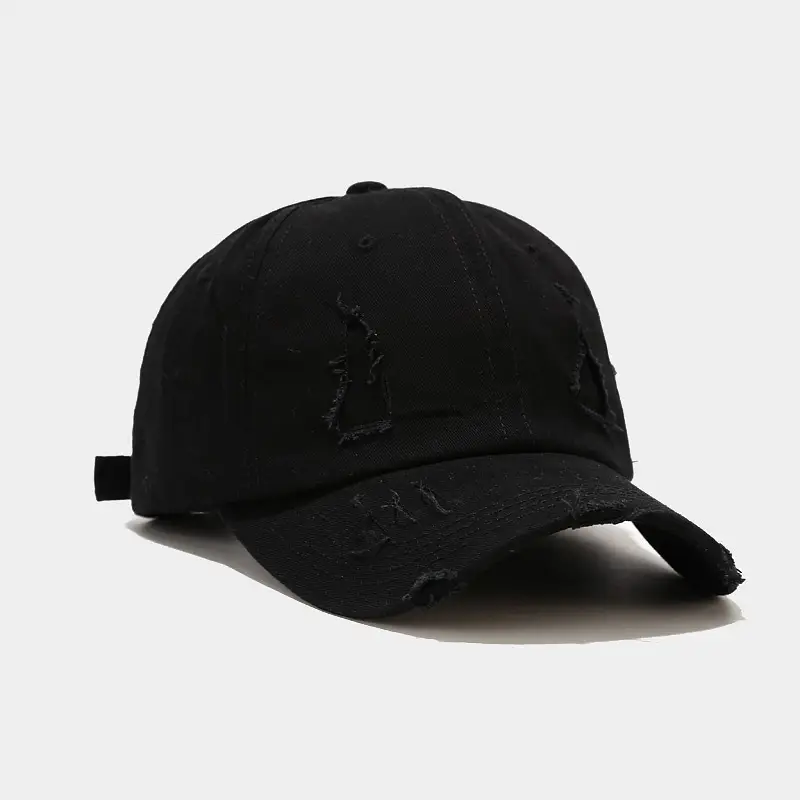 Men's Washed Baseball Cap Beige Retro Korean Style - Image 3
