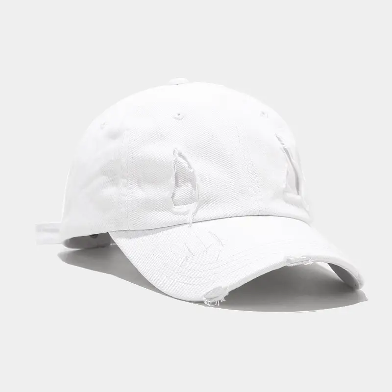 Men's Washed Baseball Cap Beige Retro Korean Style - Image 4