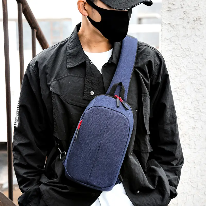 Black Casual Shoulder Bag for Men Women Lightweight Messenger - Image 7