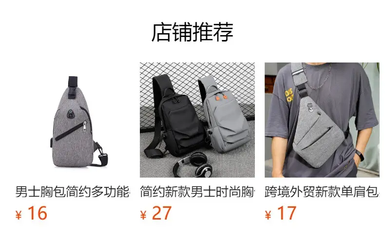 Black Casual Shoulder Bag for Men Women Lightweight Messenger — feature 1