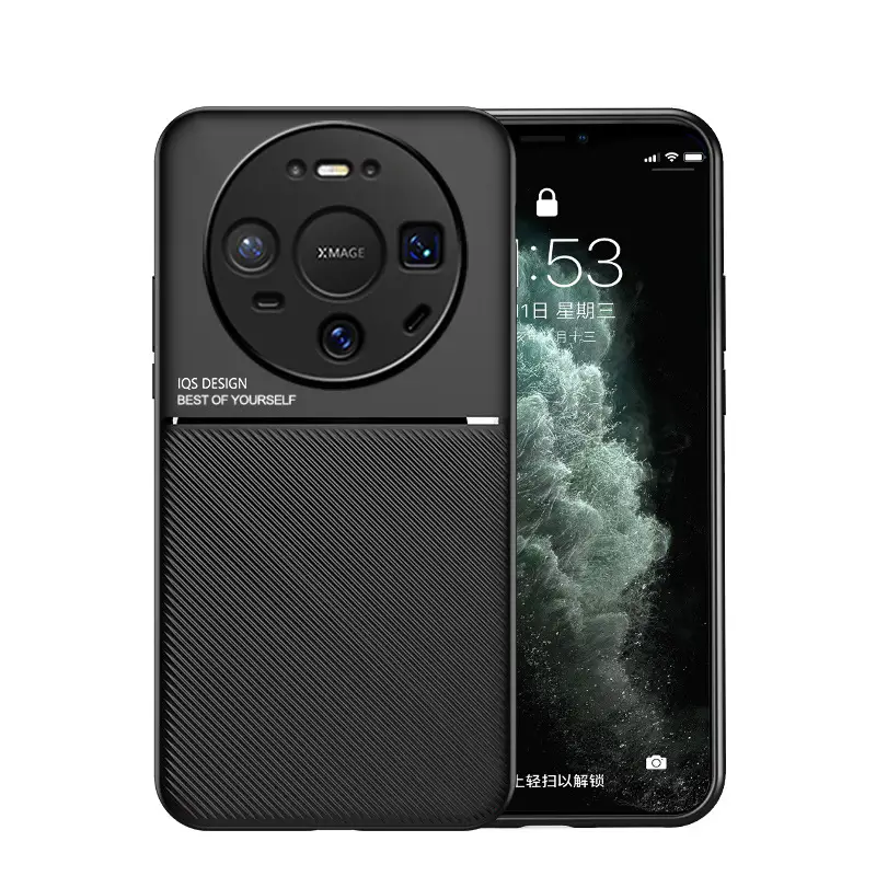 Huawei Mate80 Phone Case Magnetic Mount Leather Protective Case