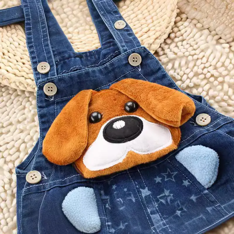 Blue Denim Overalls for Girls Kids Summer Shorts - Image 12