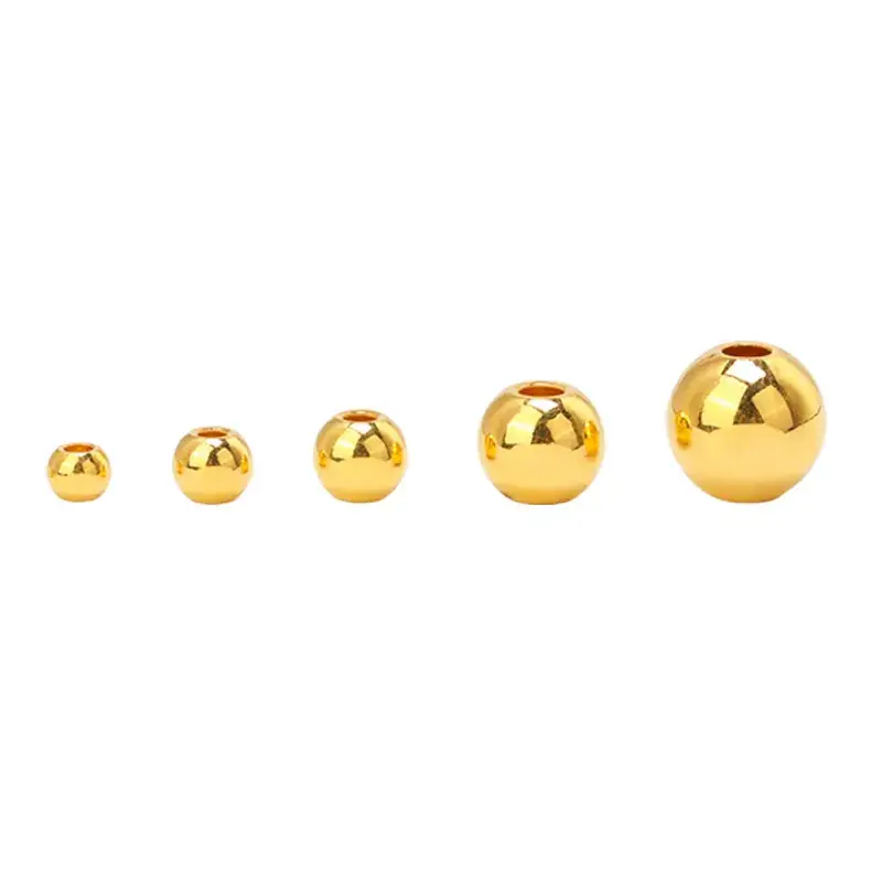 999 Gold Beads Red Bracelet with Pearlescent Transfer - Image 2