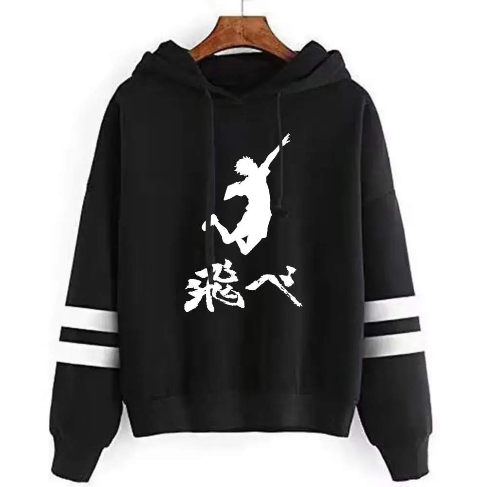 Black Cross-Body Graphic Hoodie Sweatshirt for Men - Image 17