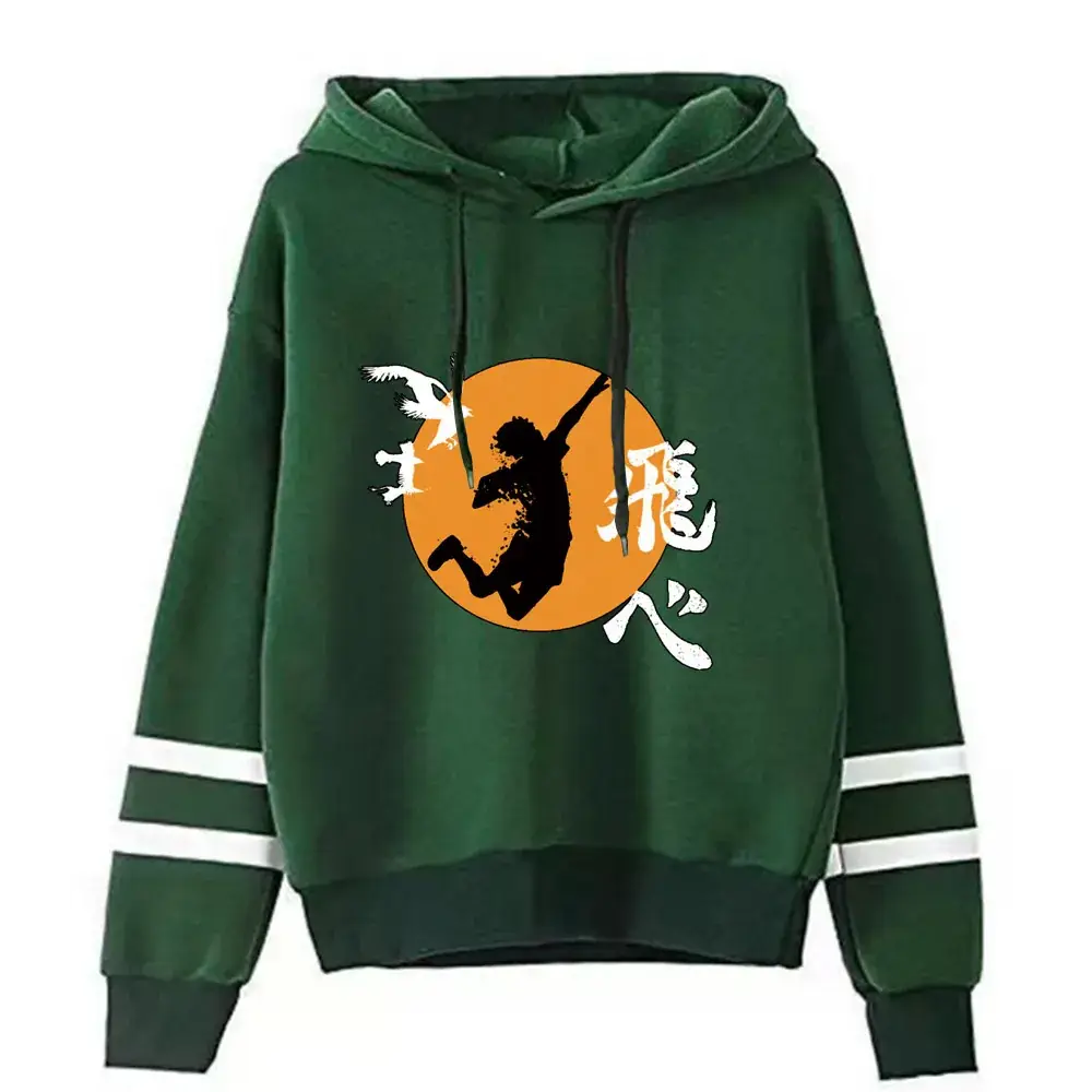 Black Cross-Body Graphic Hoodie Sweatshirt for Men - Image 4