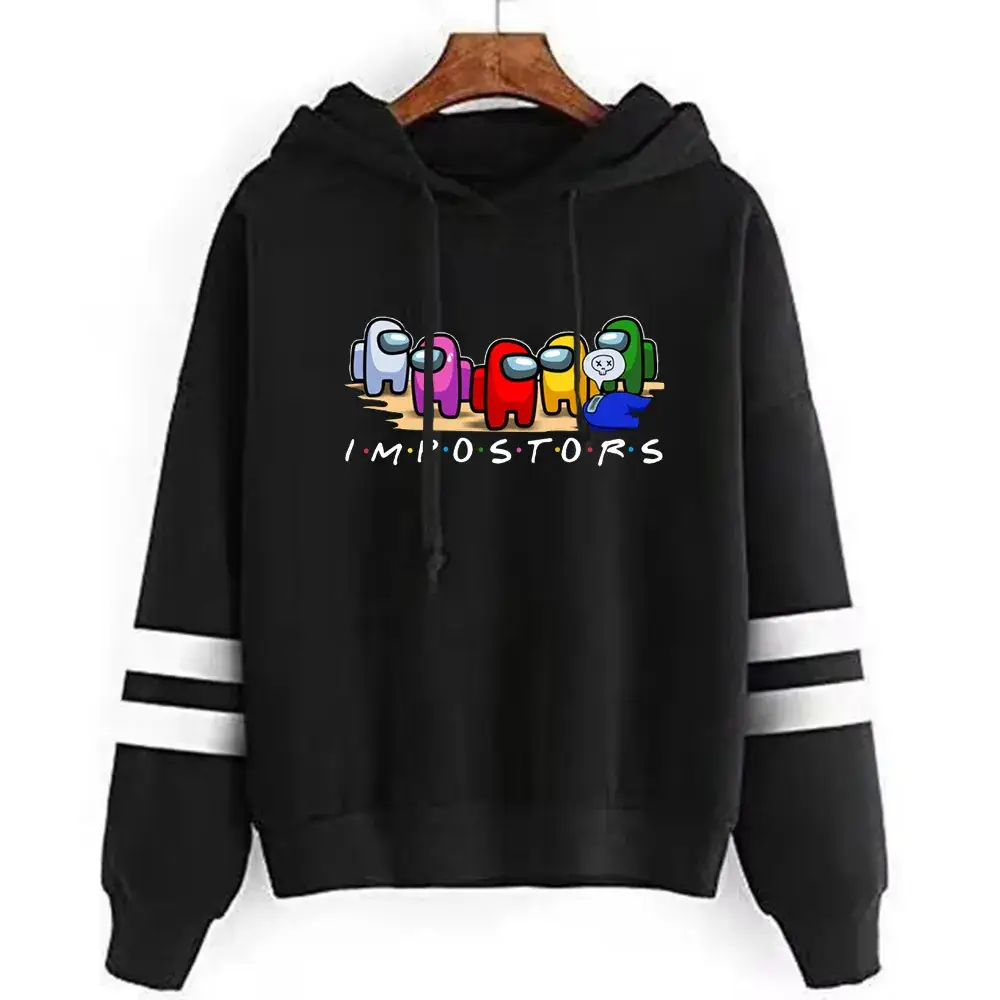 Men Cross-Branded Hoodie Sweatshirt White Impostors Print