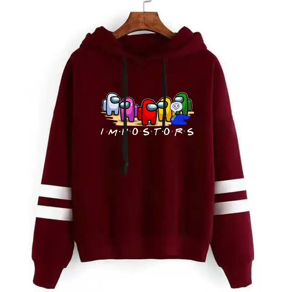 Men Cross-Branded Hoodie Sweatshirt White Impostors Print