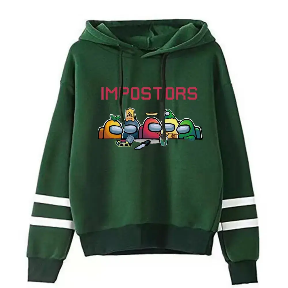 Men Cross-Branded Hoodie Sweatshirt White Impostors Print