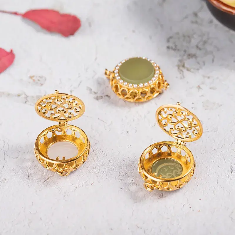 Gold Inlaid Hetian Jade Binaural Bracelet Set - Image 6