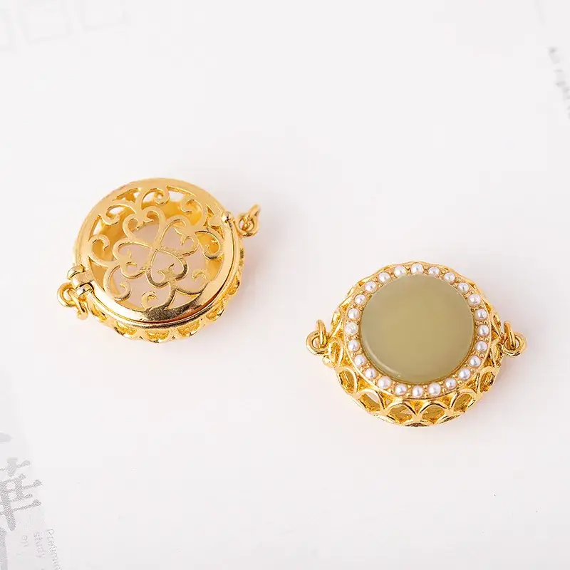 Gold Inlaid Hetian Jade Binaural Bracelet Set - Image 7