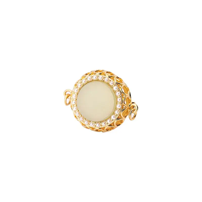 Gold Inlaid Hetian Jade Binaural Bracelet Set - Image 8