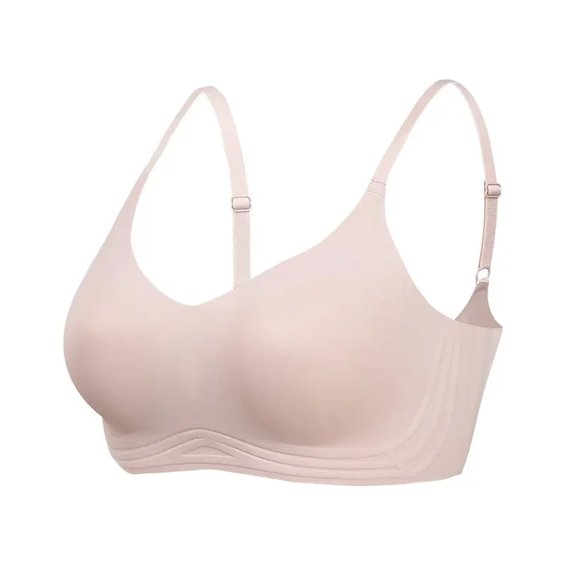 Beautiful Back Sports Yoga Small Chest Gathering Bra Technology Soft Bone Seamless Latex Underwear Women's Light Gathering Bra Thin Style