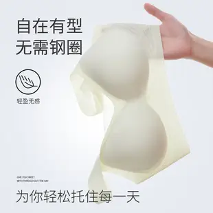 Beautiful Back Sports Yoga Small Chest Gathering Bra Technology Soft Bone Seamless Latex Underwear Women's Light Gathering Bra Thin Style — feature 5