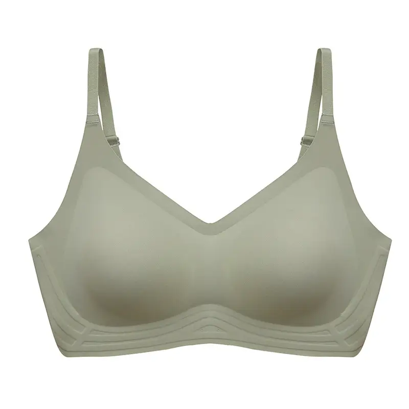 Beautiful Back Sports Yoga Small Chest Gathering Bra Technology Soft Bone Seamless Latex Underwear Women's Light Gathering Bra Thin Style