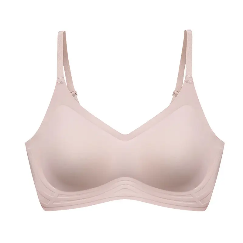Beautiful Back Sports Yoga Small Chest Gathering Bra Technology Soft Bone Seamless Latex Underwear Women's Light Gathering Bra Thin Style