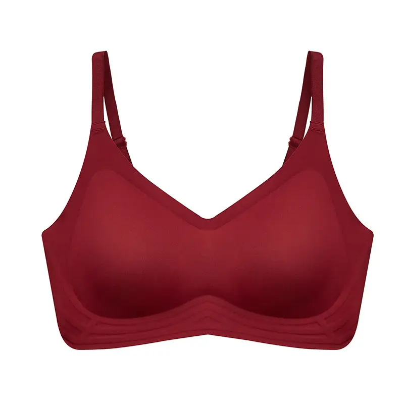 Beautiful Back Sports Yoga Small Chest Gathering Bra Technology Soft Bone Seamless Latex Underwear Women's Light Gathering Bra Thin Style