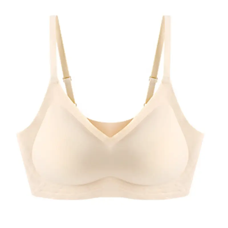 Beautiful Back Sports Yoga Small Chest Gathering Bra Technology Soft Bone Seamless Latex Underwear Women's Light Gathering Bra Thin Style