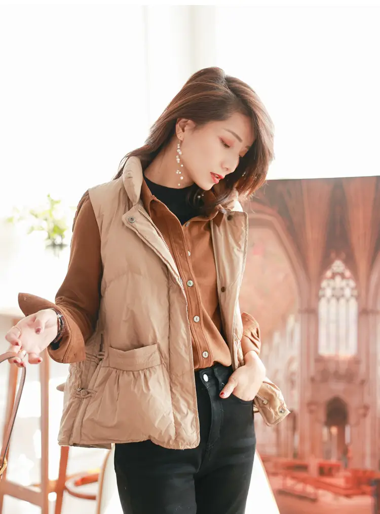 Women Brushed Slimming Long Sleeve Shirt Cream Winter Layering — feature 20