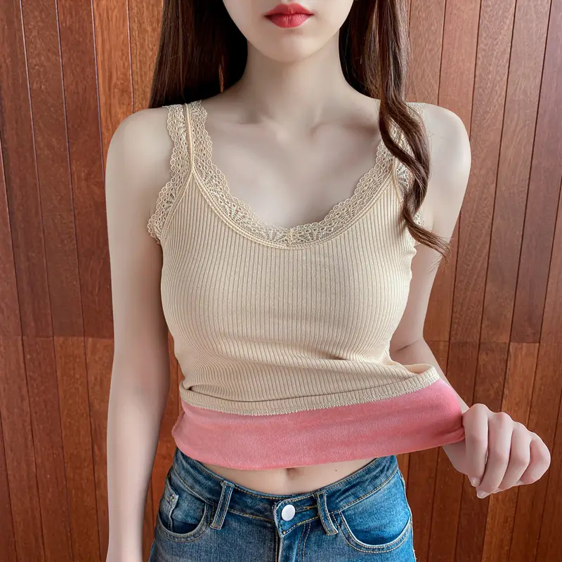 Factory Autumn Winter Warm V-Neck Camisole Plus - Image 6