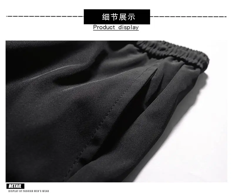 Men Slim Fit Casual Pants Grey 2024 Spring Summer — feature 13