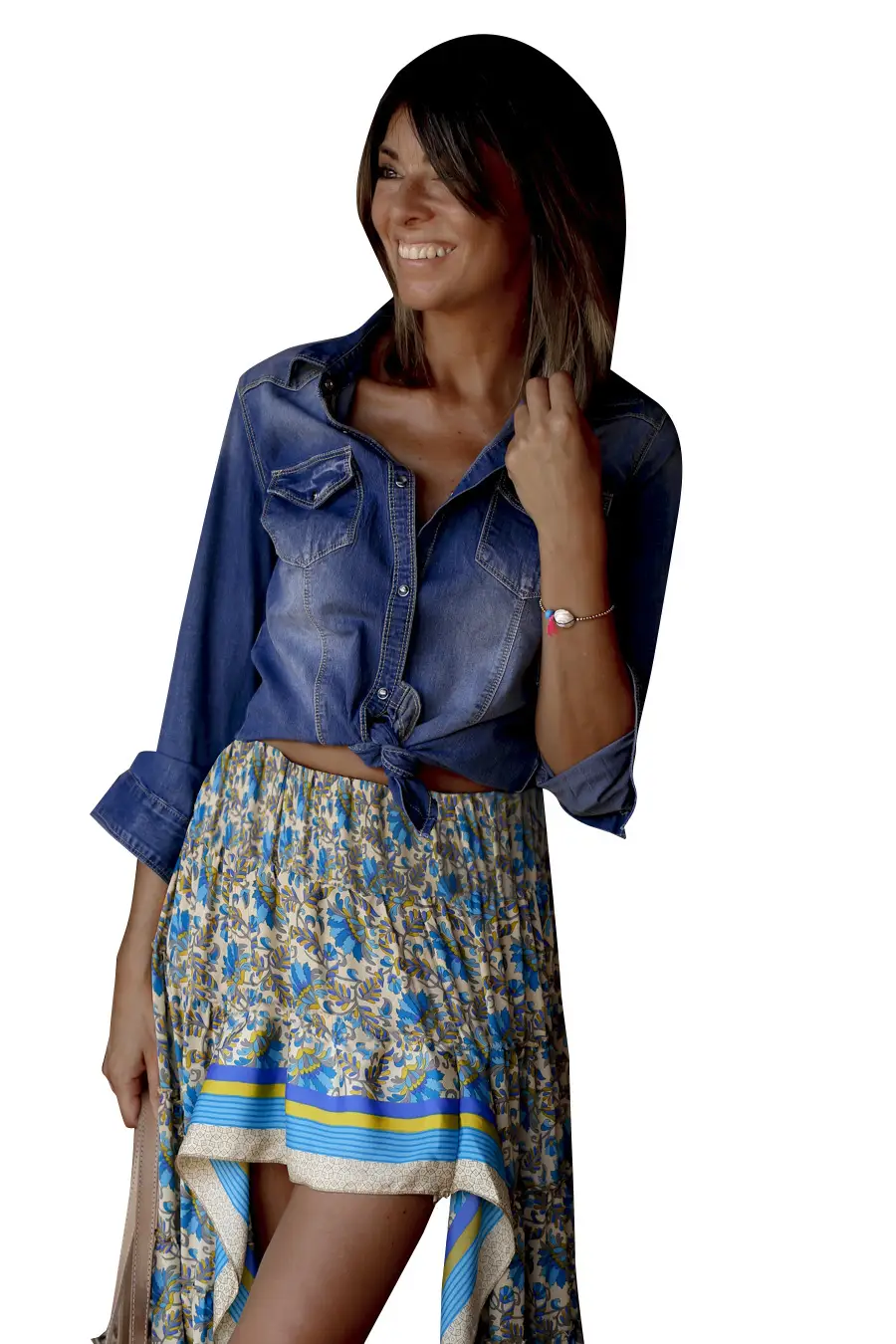 Women's Printed High Waist Long Skirt Set — feature 21