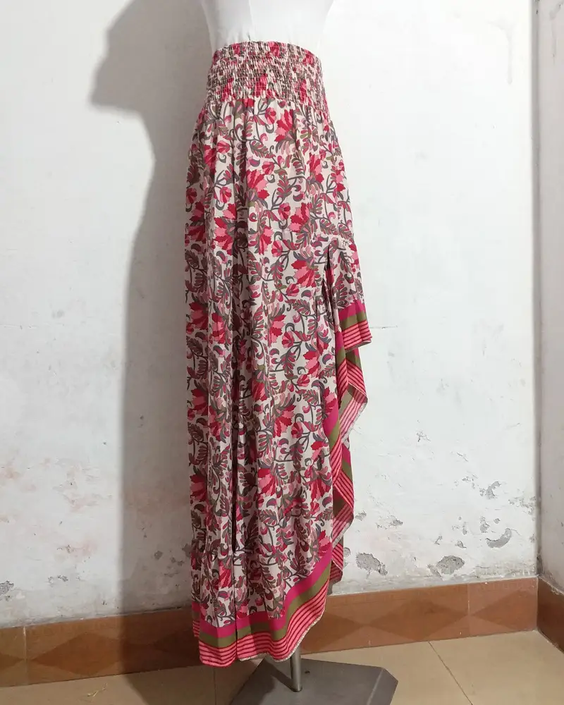 Women's Printed High Waist Long Skirt Set — feature 23