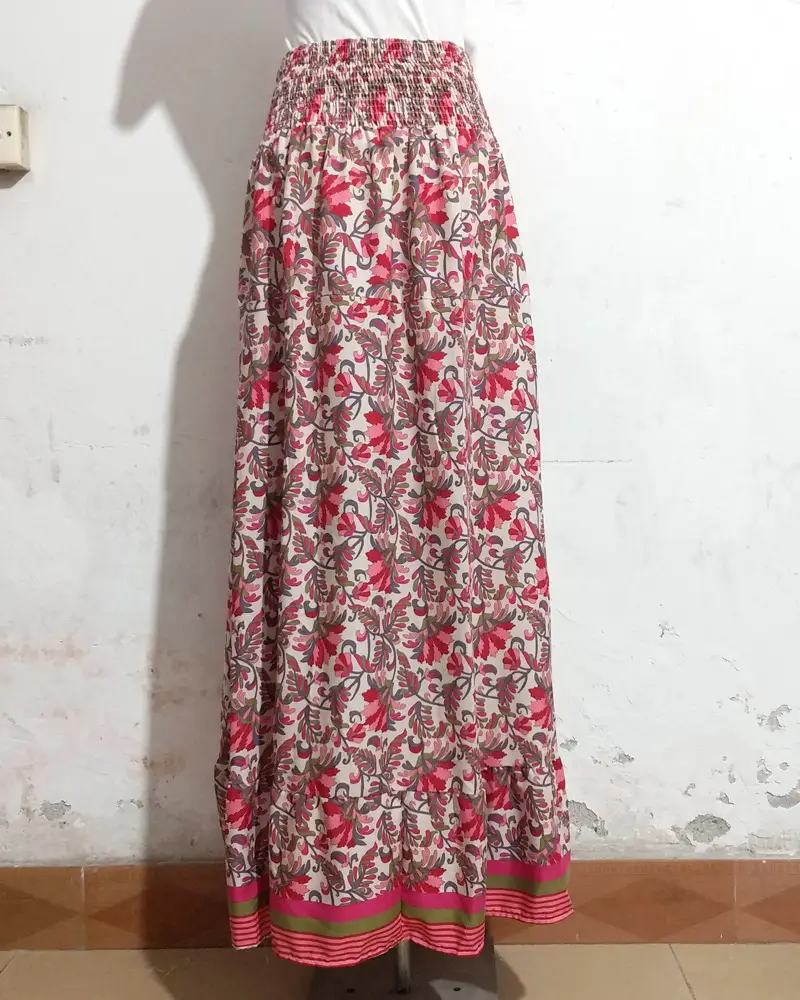 Women's Printed High Waist Long Skirt Set — feature 24