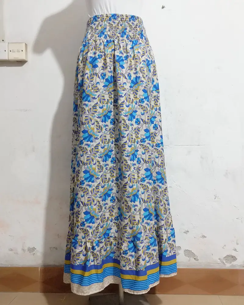 Women's Printed High Waist Long Skirt Set — feature 28