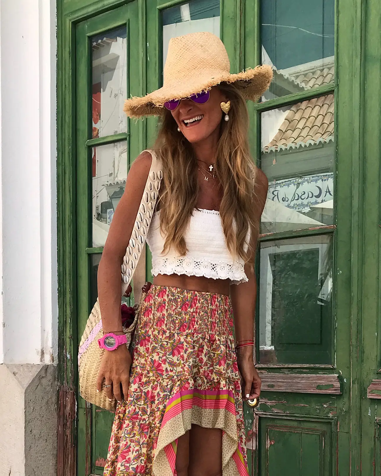 Women's Printed High Waist Long Skirt Set — feature 5