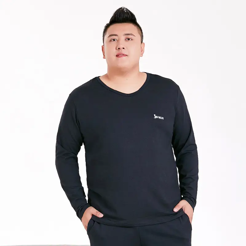Bi Meng 2020 Long Sleeve Thermal T-Shirt Plus Size Black - Image 4