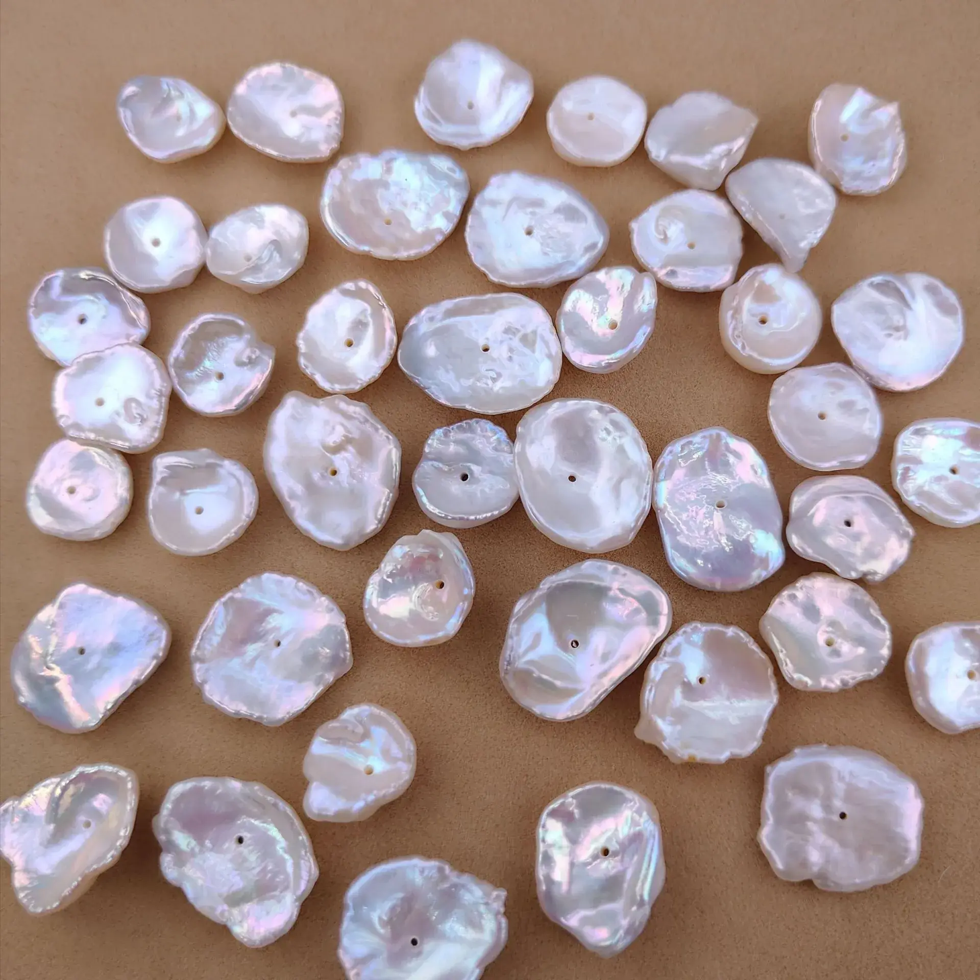 Natural Freshwater Pearl Baroque Petal Shaped Semi-Finished Accessories - Image 4