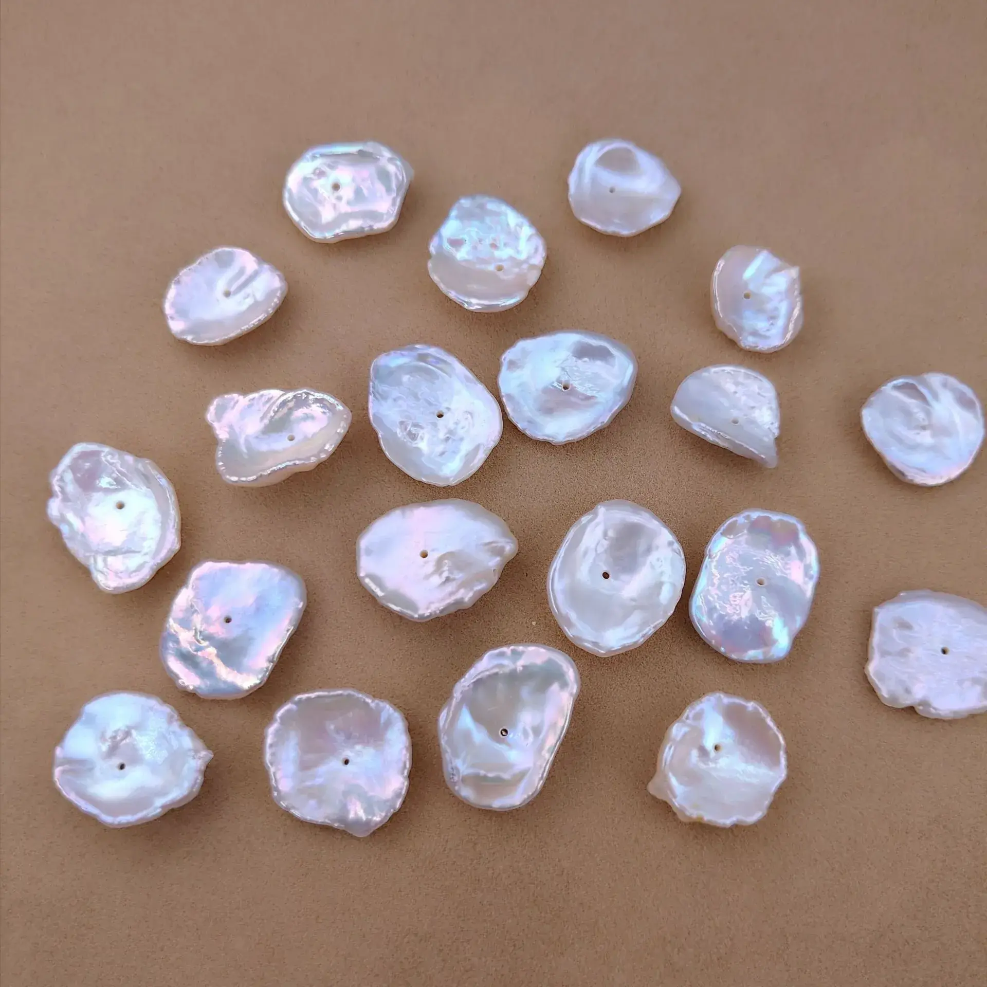 Natural Freshwater Pearl Baroque Petal Shaped Semi-Finished Accessories - Image 5
