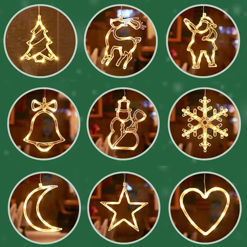LED Snowman Christmas Tree Bell Light 16cm