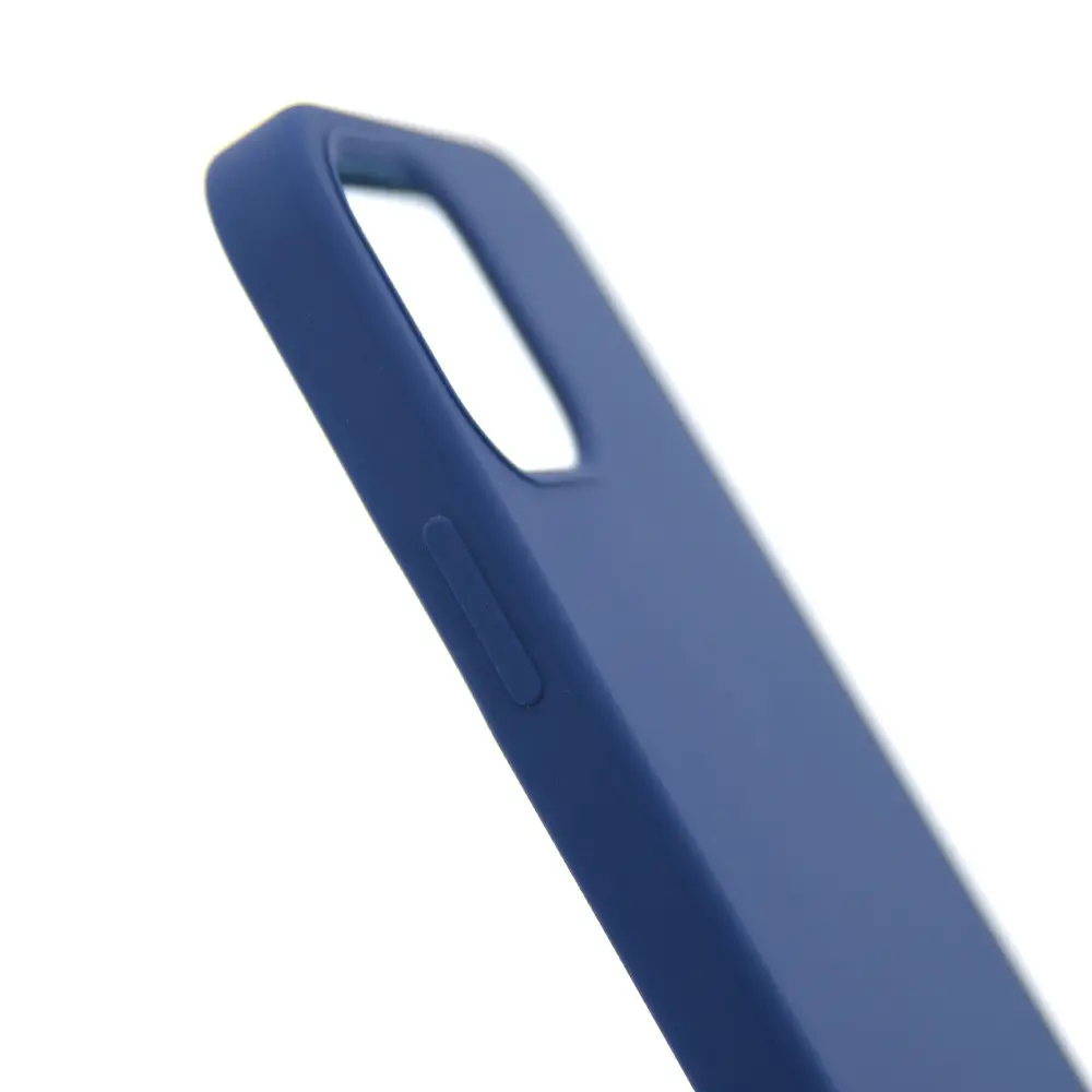 Blue Liquid Silicone iPhone Case Full Coverage
