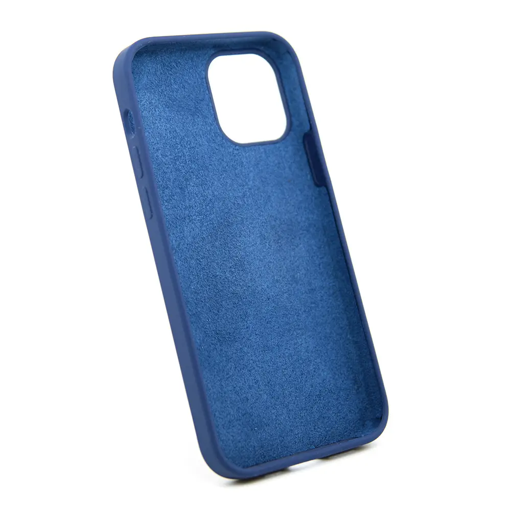 Blue Liquid Silicone iPhone Case Full Coverage