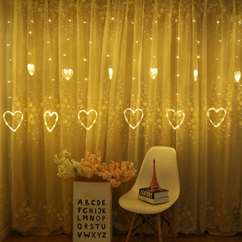 520 Valentine's Day Heart Light String Decor - Image 5