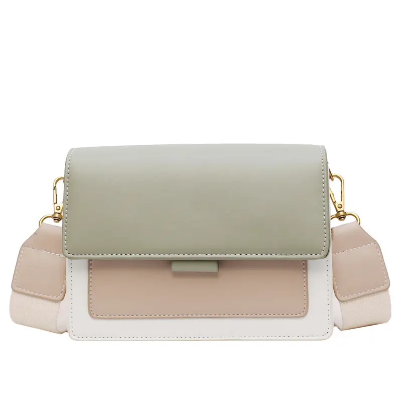 White Leather Shoulder Bag with Chain & Strap - Image 6