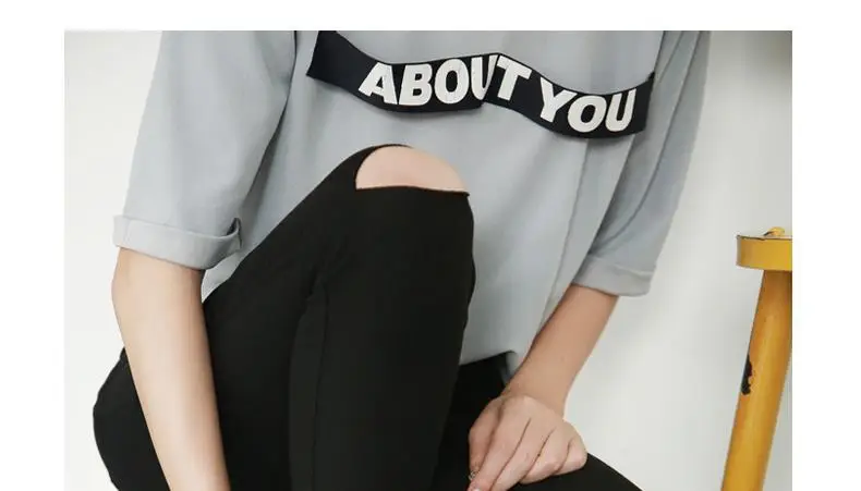 Plus Size Black Holes Leggings 100kg No Snagging — feature 10