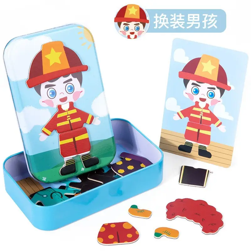 Magnetic Wooden Puzzle Toy for Kids Early Learning - Image 19